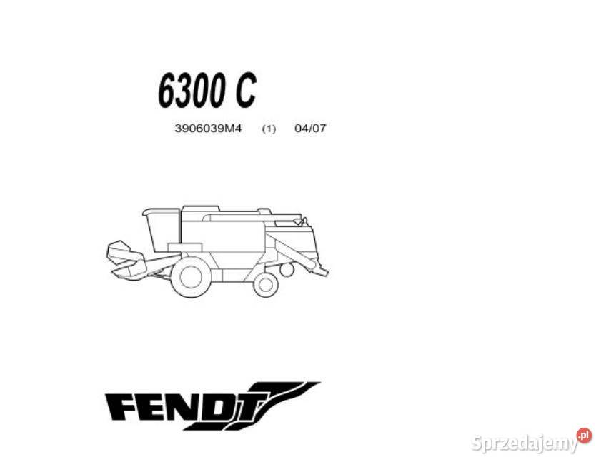 Fendt 6300C katalog czesci zamiennych Kielce sprzedam