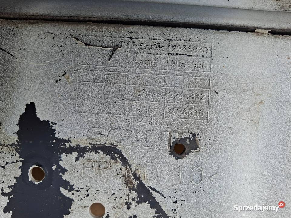 SCANIA R S OSŁONA ORUDOWA NAKŁADKA LAMPY LEWY lubuskie Bieleń