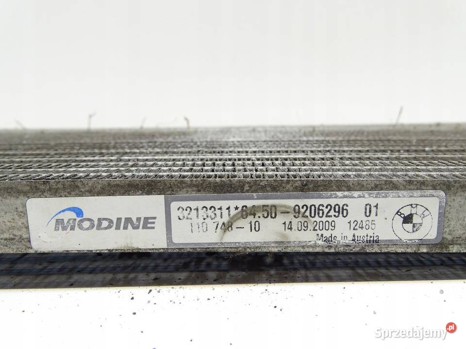 CHŁODNICA KLIMATYZACJI BMW E90 E91 E92 20 D N47 Układ chłodzenia