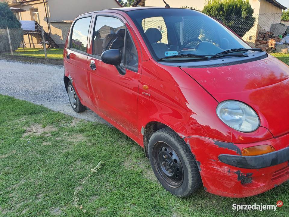 Daewoo Matiz ważne OC i przegląd Zamiana Rok produkcji 2002 Bochnia