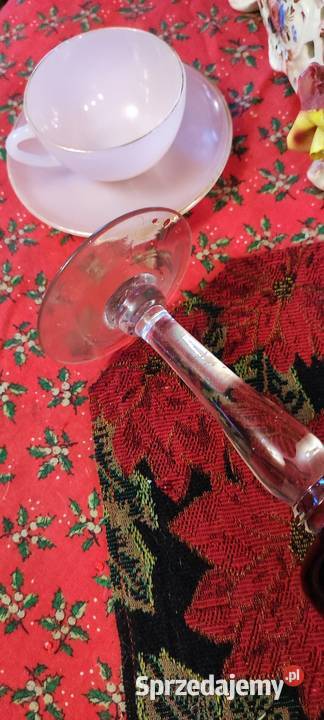 Duże kielichy szkło kryształowe kanelowane Wrocław