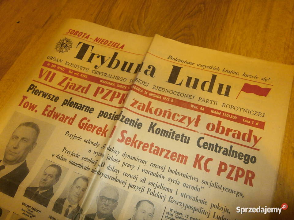 Trybuna Ludu 14 grudnia 1975 VII zjazd PZPR Łódź