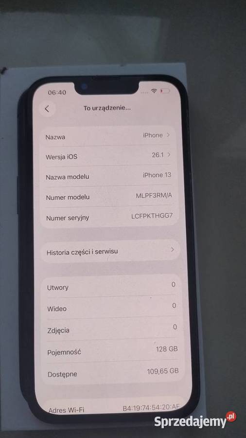 iPhone 13 77 kondycji ładowarka kabel Mielec