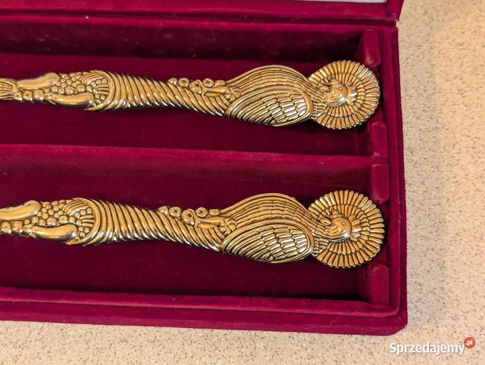 Zestaw łyżek do serwowania platerowany srebrem wielkopolskie Piła