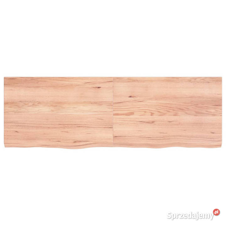 Blat do stołu jasnobrązowy 120x40x24 lite drewno Warszawa