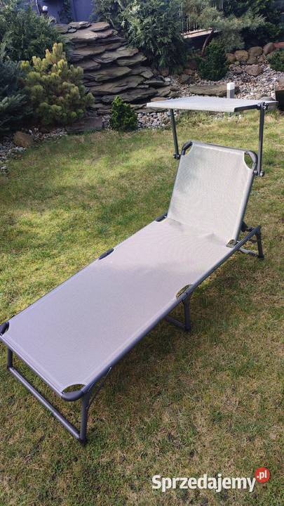Leżak Łóżko składane z daszkiem materac Bydgoszcz