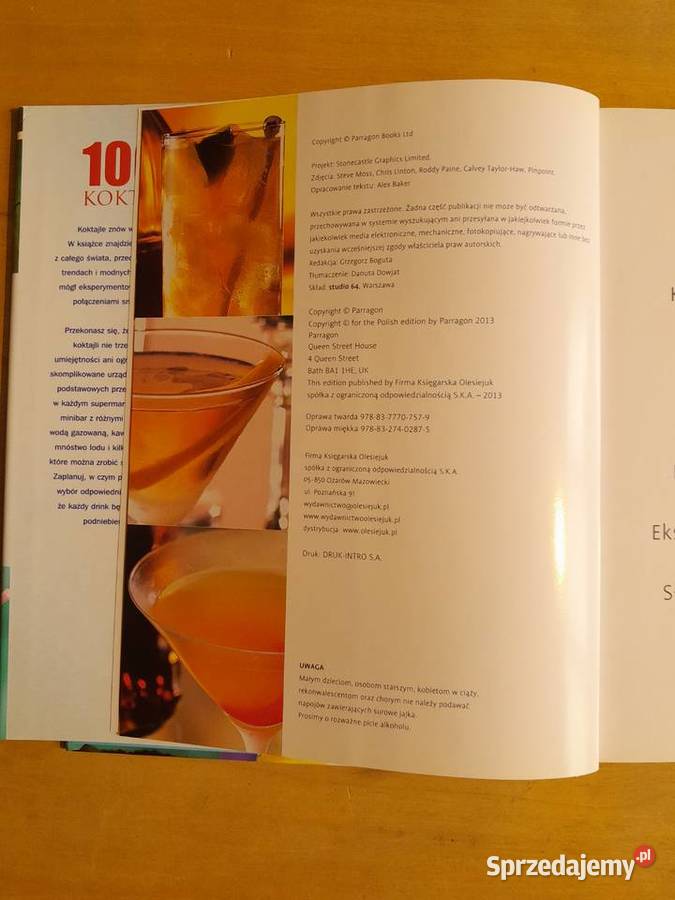 Książka 1001 koktajli wydanie 2013 używana Dąbrowa Górnicza