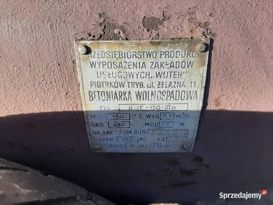 Betoniarka sprawna oszczędny silnik Dębica