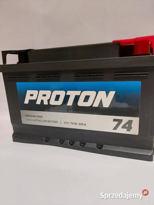 Akumulator PROTON 74Ah 620A EN PRAWY PLUS wysoki sprzedam