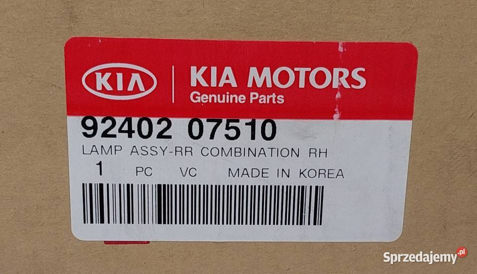 LAMPA TYŁ TYLNA PRAWA KIA PICANTO LIFT 0711 Mielęcin sprzedam