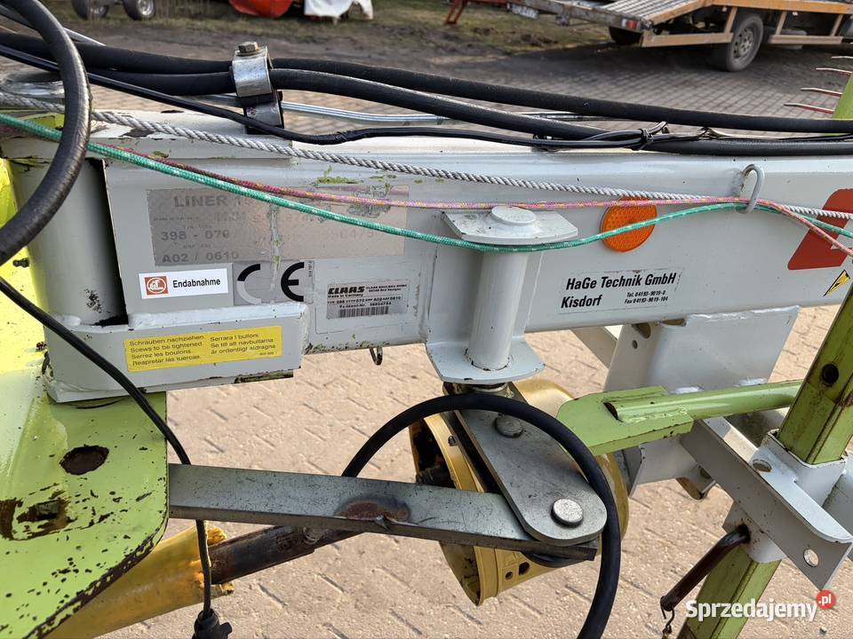 Zgrabiarka 2 karuzelowa do boku Claas Liner 1550 nieuszkodzony mazowieckie