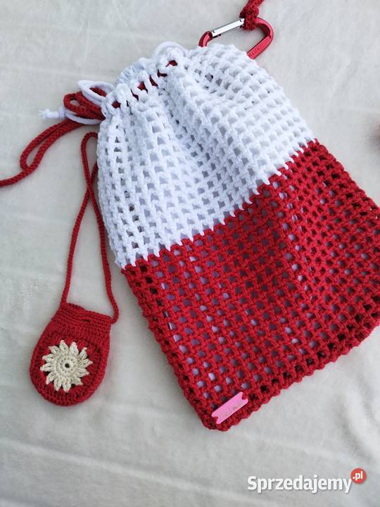 Torebka z karabińczykiem i etui na słuchawki 30cm Piotrków Trybunalski