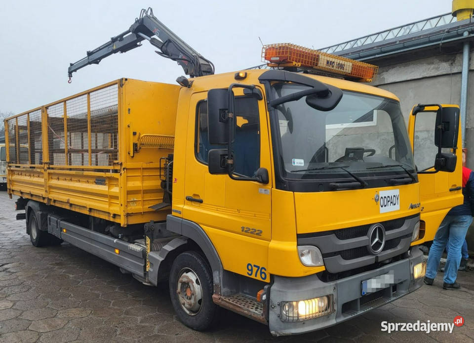 Mercedes Atego 1222L Wywrotka 3 Stronna HDS Hiab Samochody ciężarowe Daleszyce sprzedam