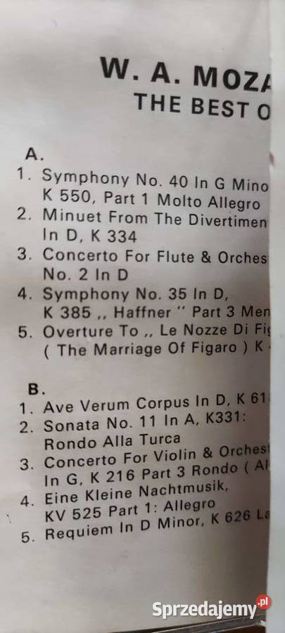 The Best Of Mozart Wolfgang Amadeus sprzedam