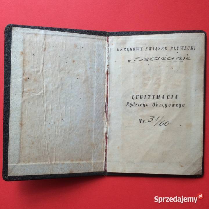 1420 Legitymacja Sędziowska Szczecin