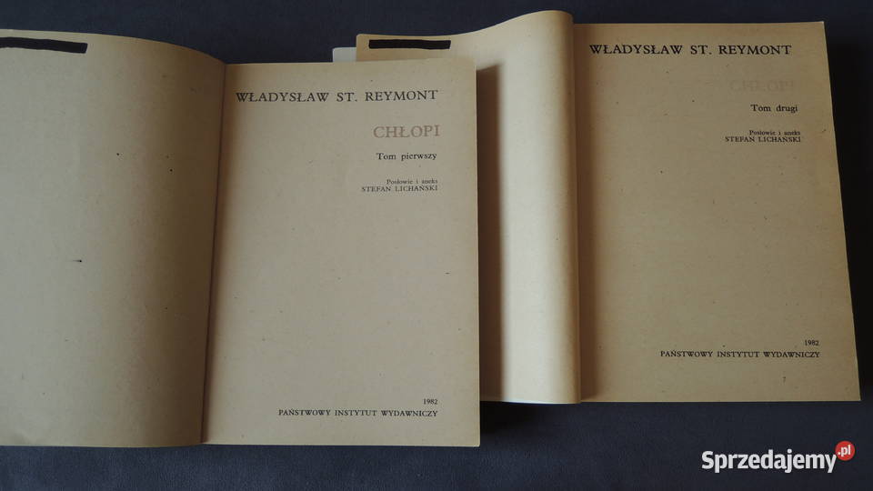 Książka Chłopi Władysław StReymont Tom I i II Białystok