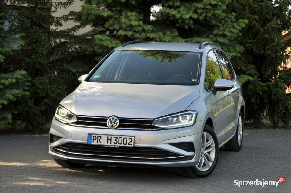 Volkswagen Golf Sportsvan 16TDI115XenonLedDuża szary Golf Sportsvan Ostrów Mazowiecka