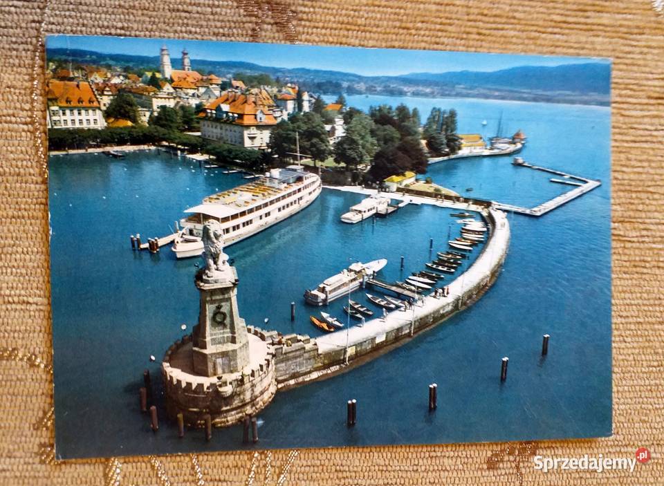 WIDOK NA PORT ŻEGLUGI ŚRÓDLĄDOWEJ W LINDAU J sprzedam