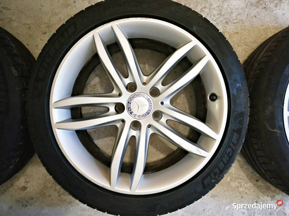 4xFelgi 17 MERCEDES Opony 22545 R17 24540 ZR17 Opony i felgi