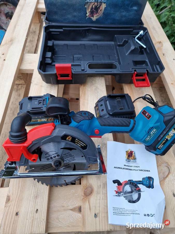 Pilarka Tarczowa BULLTEK 24V 2x Akumulator 40Ah