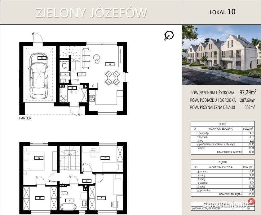 Dom w stanie deweloperskim Józefòw gm Nieporęt