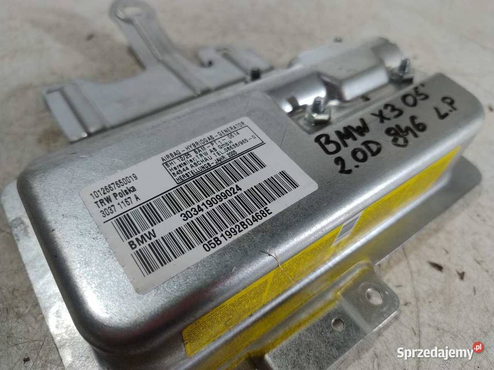 AIRBAG PODUSZKA DRZWI LEWY PRZÓD X5 303419099024 osobowe