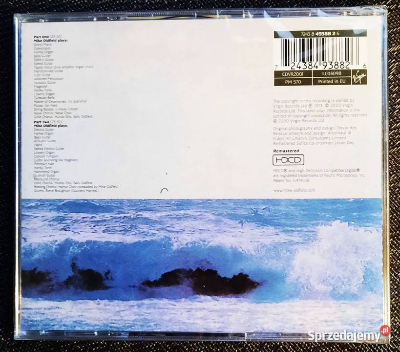 Kultowy Album CD MIKE OLDFIELD AlbumTubular