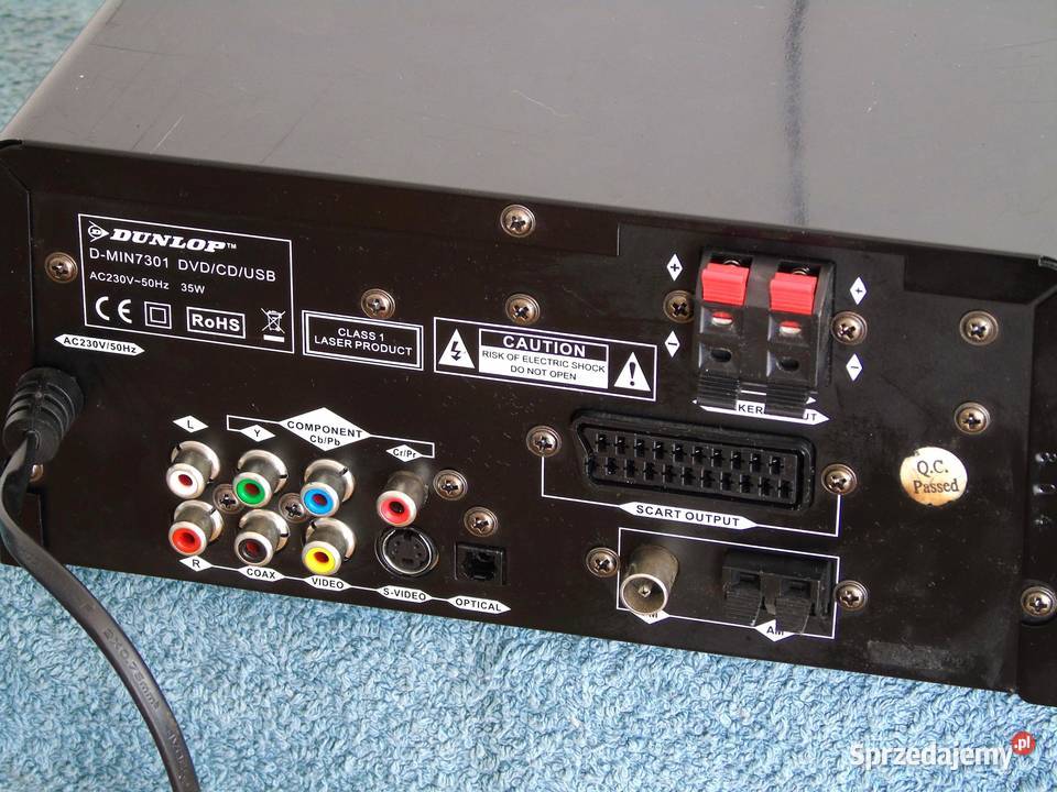 Amplituner Dunlop USB mp3 CD DVD DOSTAWA Jasło