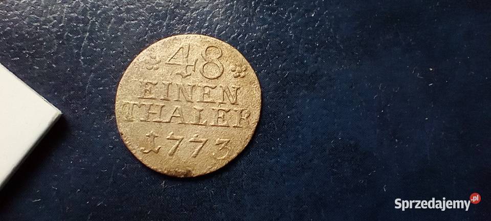 Stare monety 148 1773 kwiat Niemcy srebro