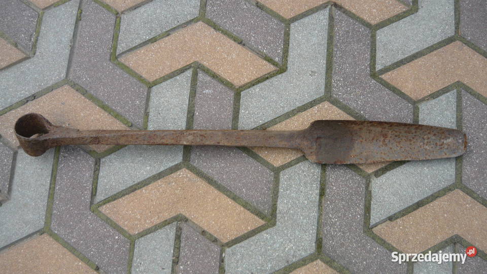 Świder wiertło ręczne kowalskie stare duże Sokółka