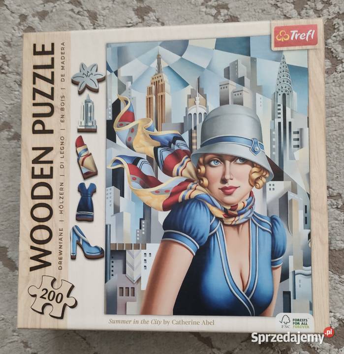 drewniane puzzle Trefl 200 elementów Summer in mazowieckie