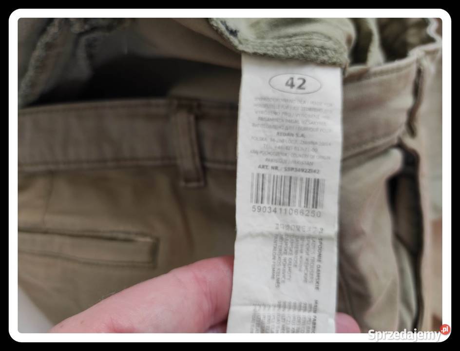 Oliwkowe spodnie damskie Top Secret długie 42 XL