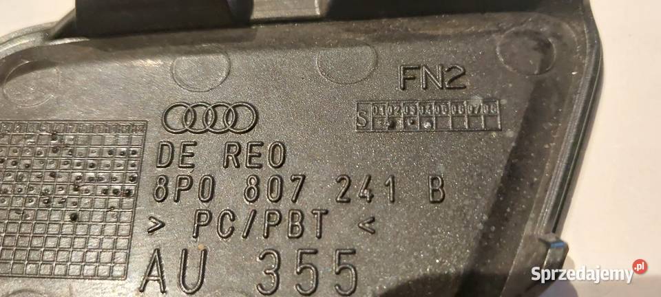 Zaślepka haka zderzaka AUDI A3 8P 8P0807241B Szczecin