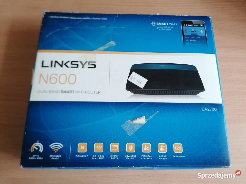 Router WiFi Linksys EA2700 Gigabit N600 245GHz Łódź