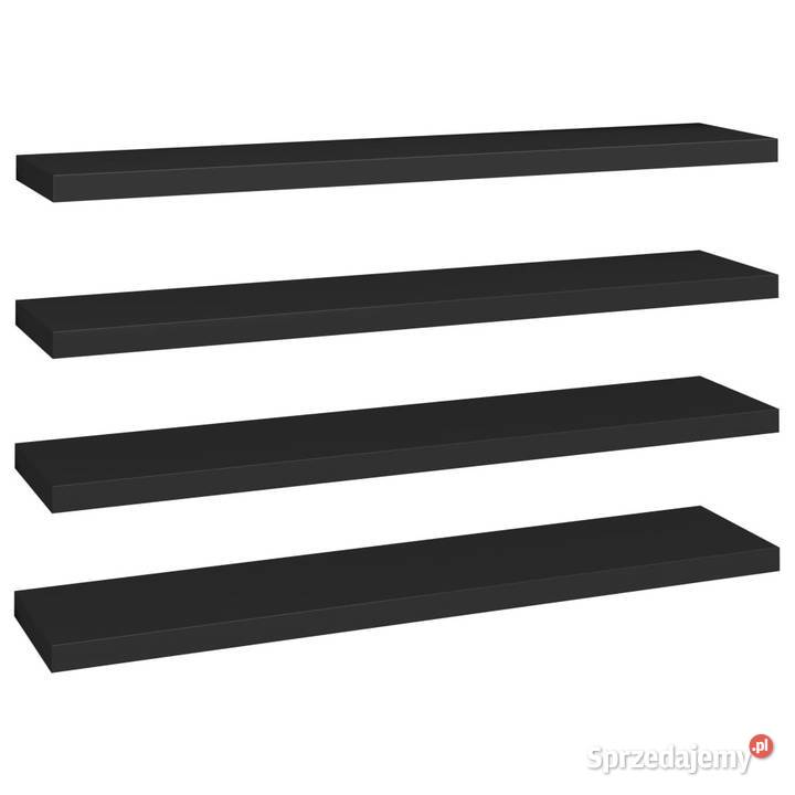 Półki ścienne 4 czarne 120x235x38 MDF WM323843 mazowieckie Warszawa