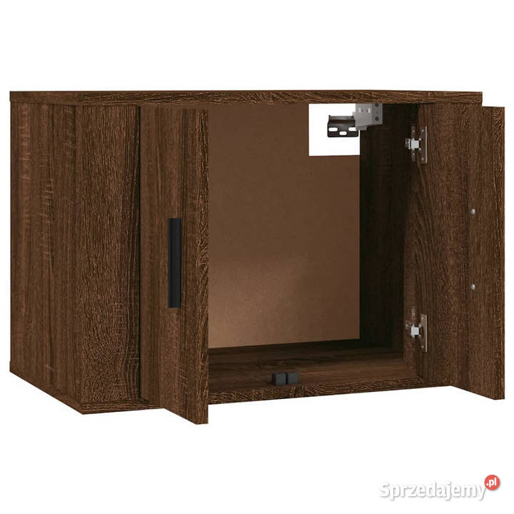 Wiszące szafki TV 3 brązowy dąb 57x345x40 Warszawa sprzedam
