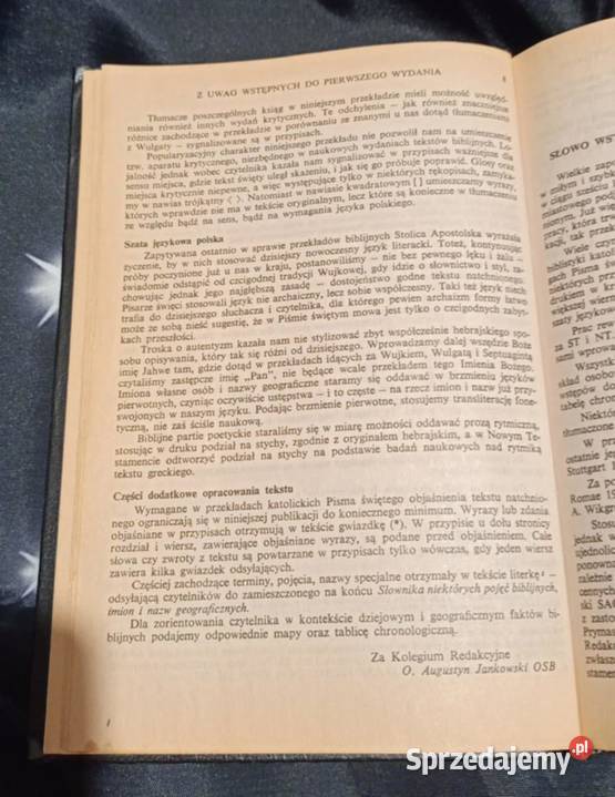 Pismo Święte Starego i Nowego Testamentu Biblia sprzedam