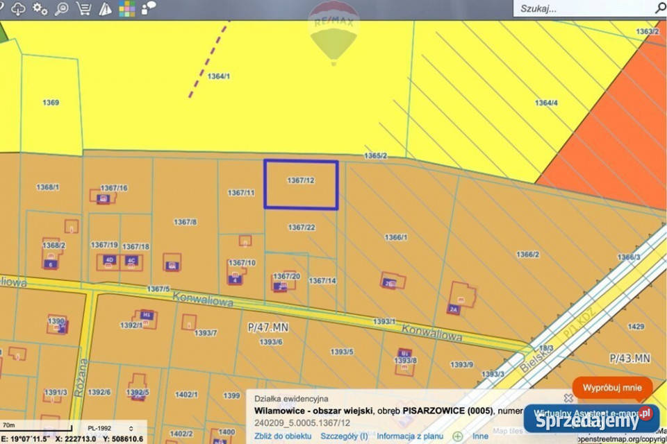 działka budowlanaPisarzowice Sprzedaż