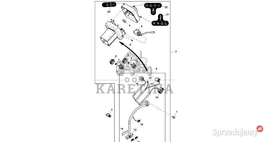 John Deere 9470RX Moduł RE579257 Kierowanie Jastrzębniki
