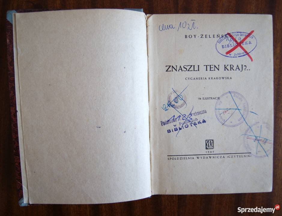 Tadeusz BoyŻeleński Znaszli ten kraj 1945 literatura piękna - proza polska lubelskie Parczew sprzedam