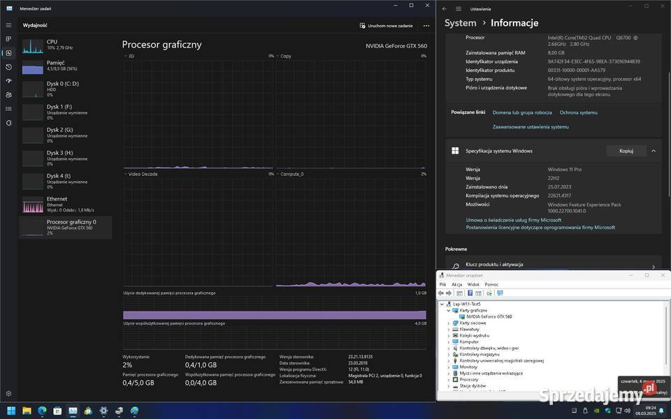 Karta graficzna GTX 560 marki Asus model mazowieckie Warszawa
