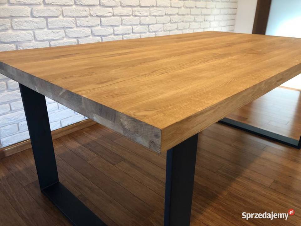 Stół z drewnianym blatem i industrialny w stylu 75cm Końskie