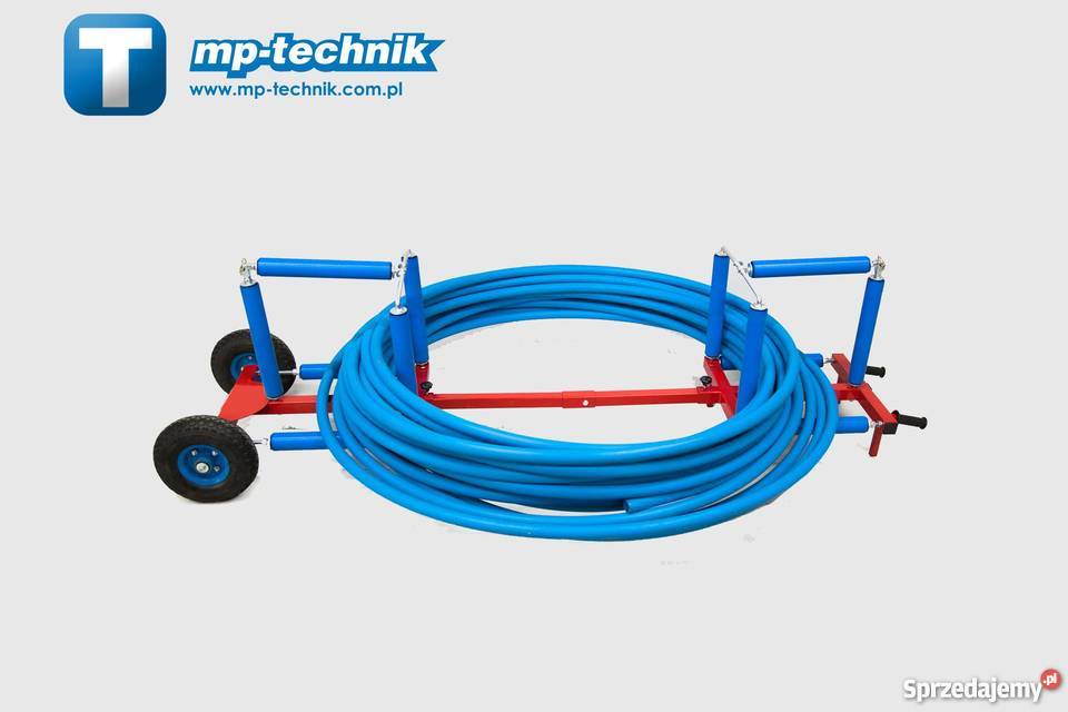 Mobilny rozwijak do odwijania rur PERT HDPE 32