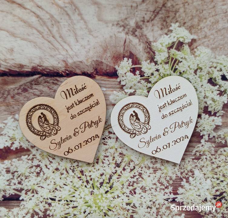 Magnes ślubny z Parą Młodą zestaw 10 Magnesy Bełchatów