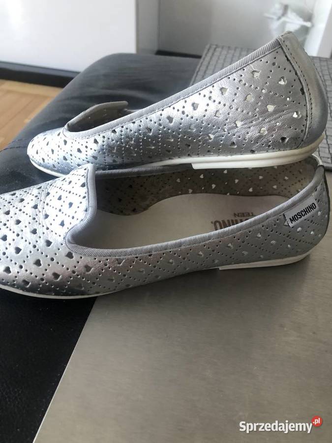 Srebrne balerinki Moschino r 36 Warszawa