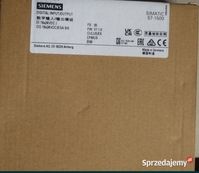 Siemens 16DI16DQS71500nowy Bielsko-Biała