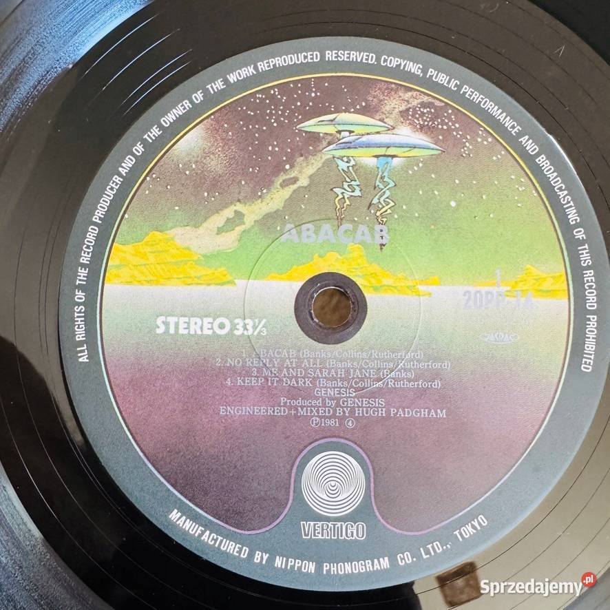 Genesis Abacab EXEX Japan Obi LP 1983 Vertigo Warszawa