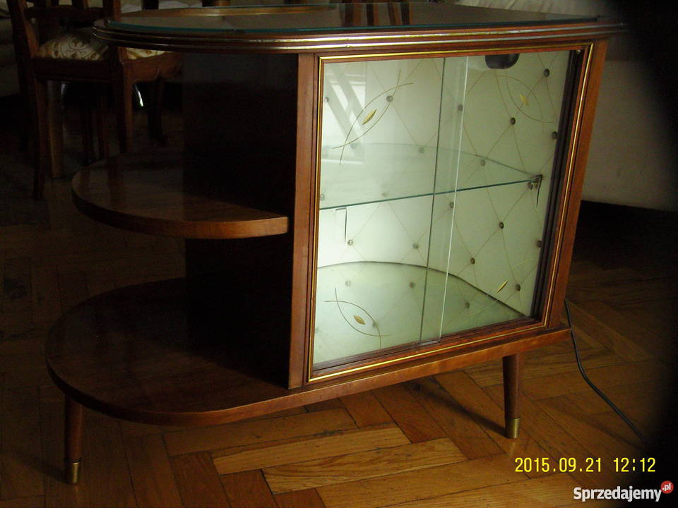 Szafkabarek podświetlany tapicerowany 100 PRL mazowieckie Warszawa