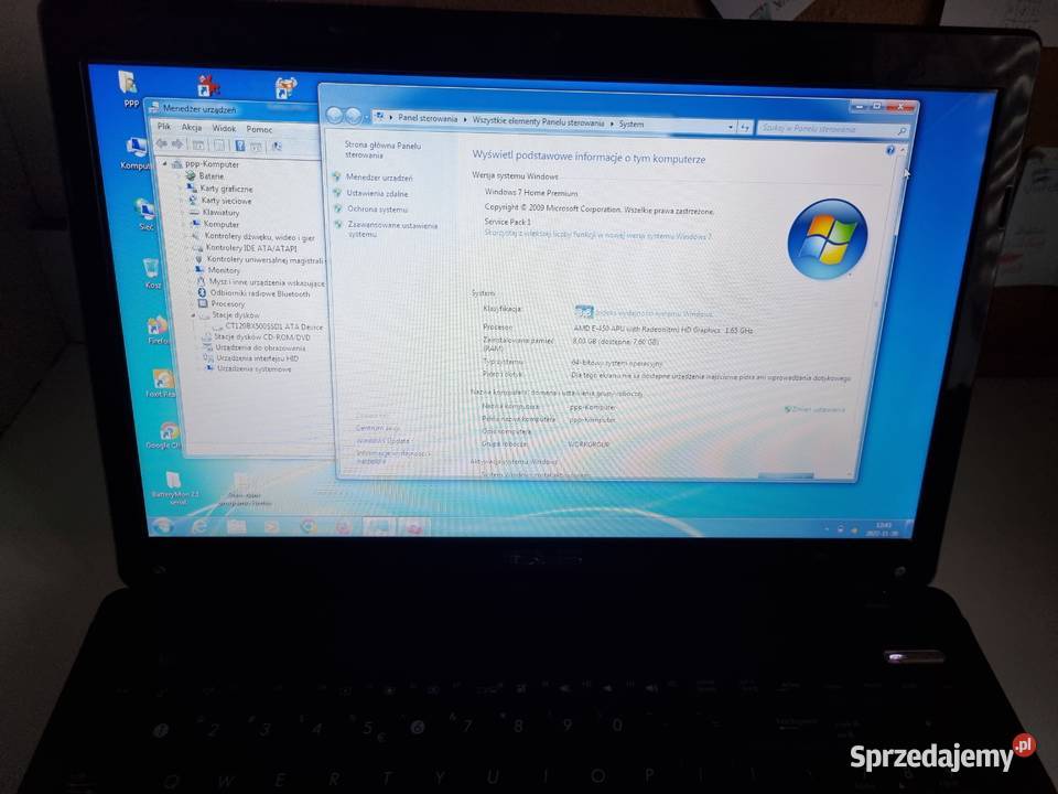 Asus x53U AMD SSD 8 GB Ram Zadbany podkarpackie Leżajsk