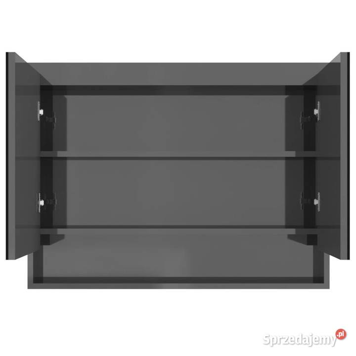 Szafka łazienkowa z lustrem 80x15x60 MDF szary z Warszawa